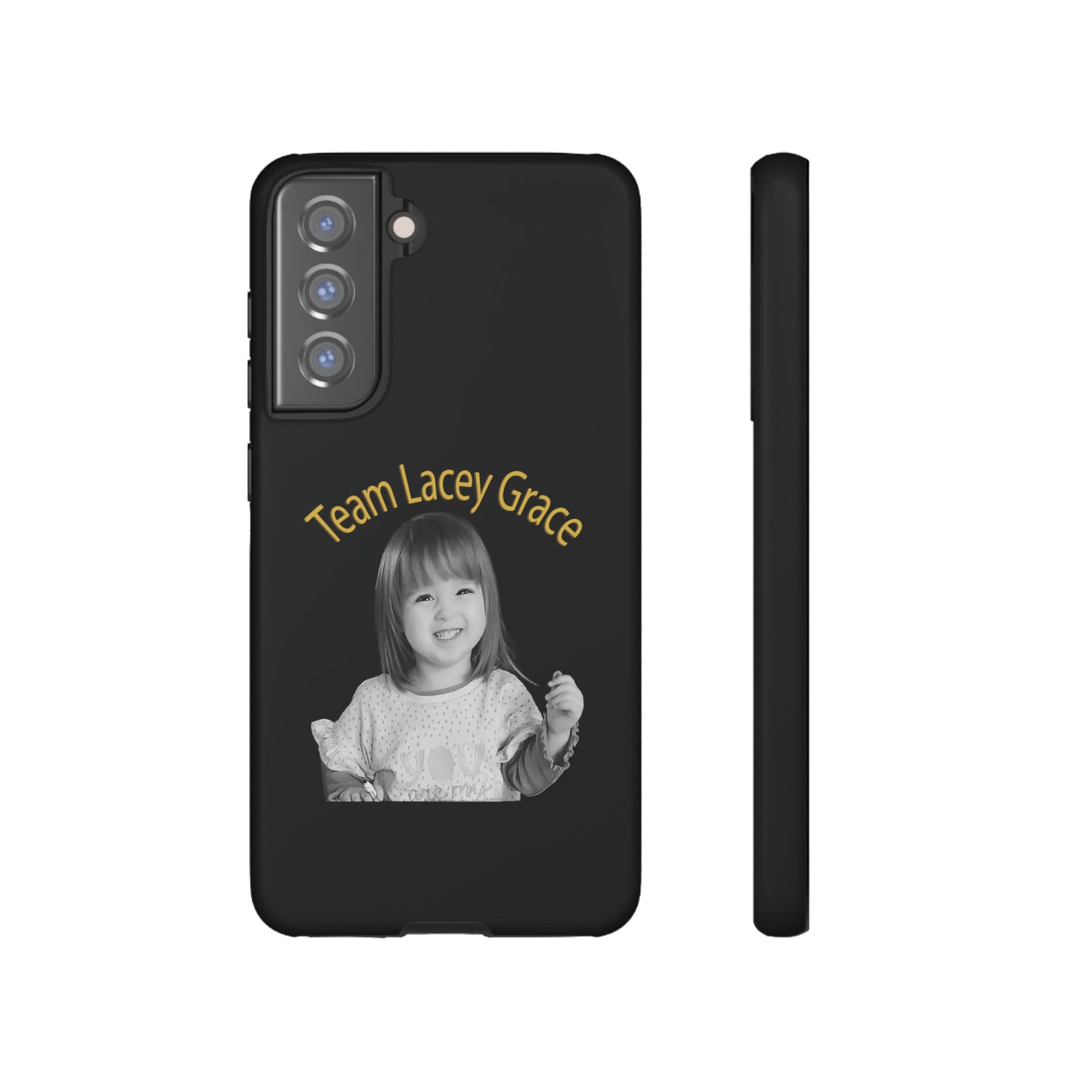 Tough Phone Cases - B&W Lacey