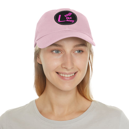 Adult Hat with Leather Patch - Laugh Like Lacey