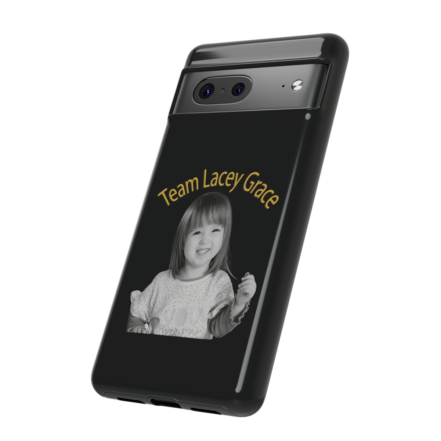 Tough Phone Cases - B&W Lacey