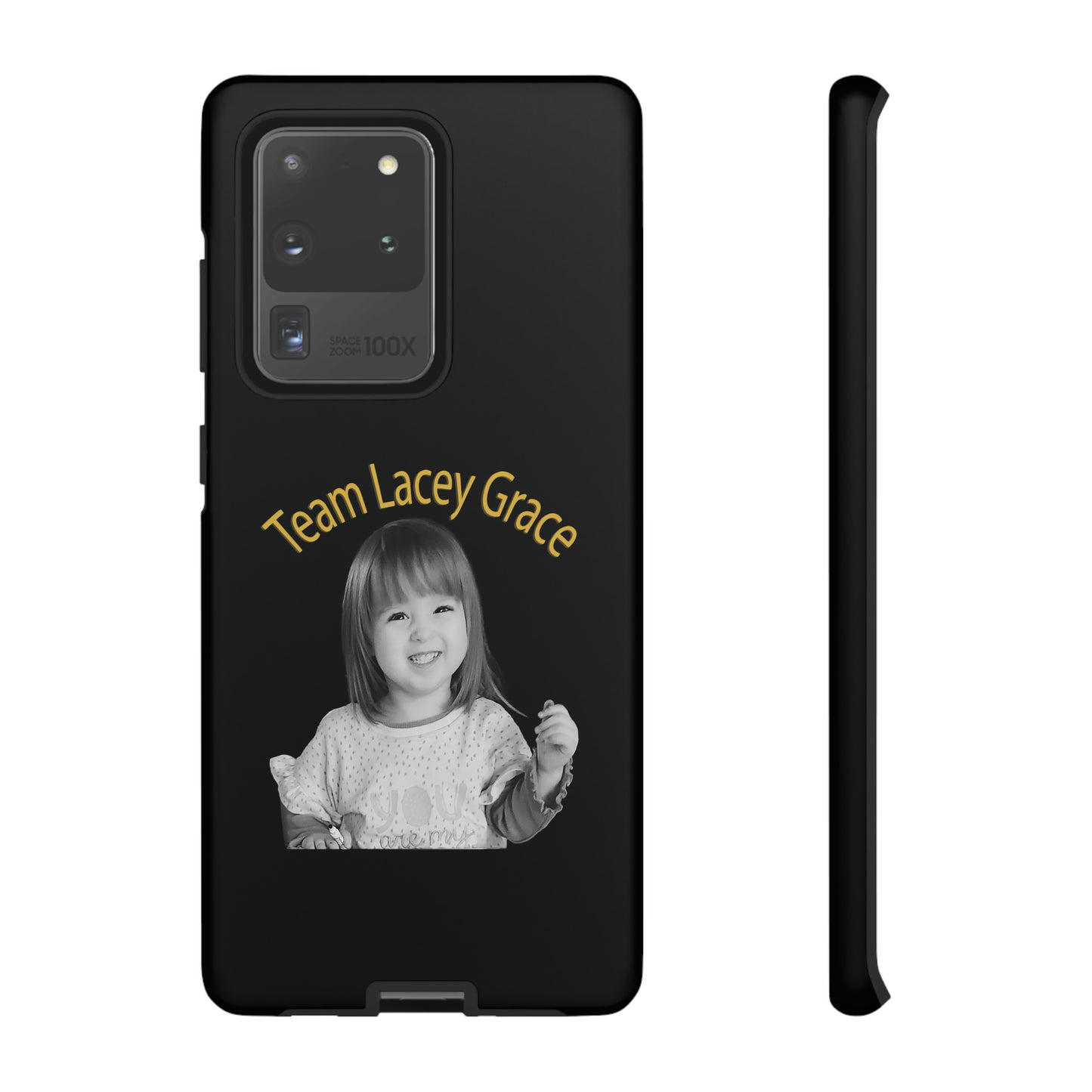 Tough Phone Cases - B&W Lacey