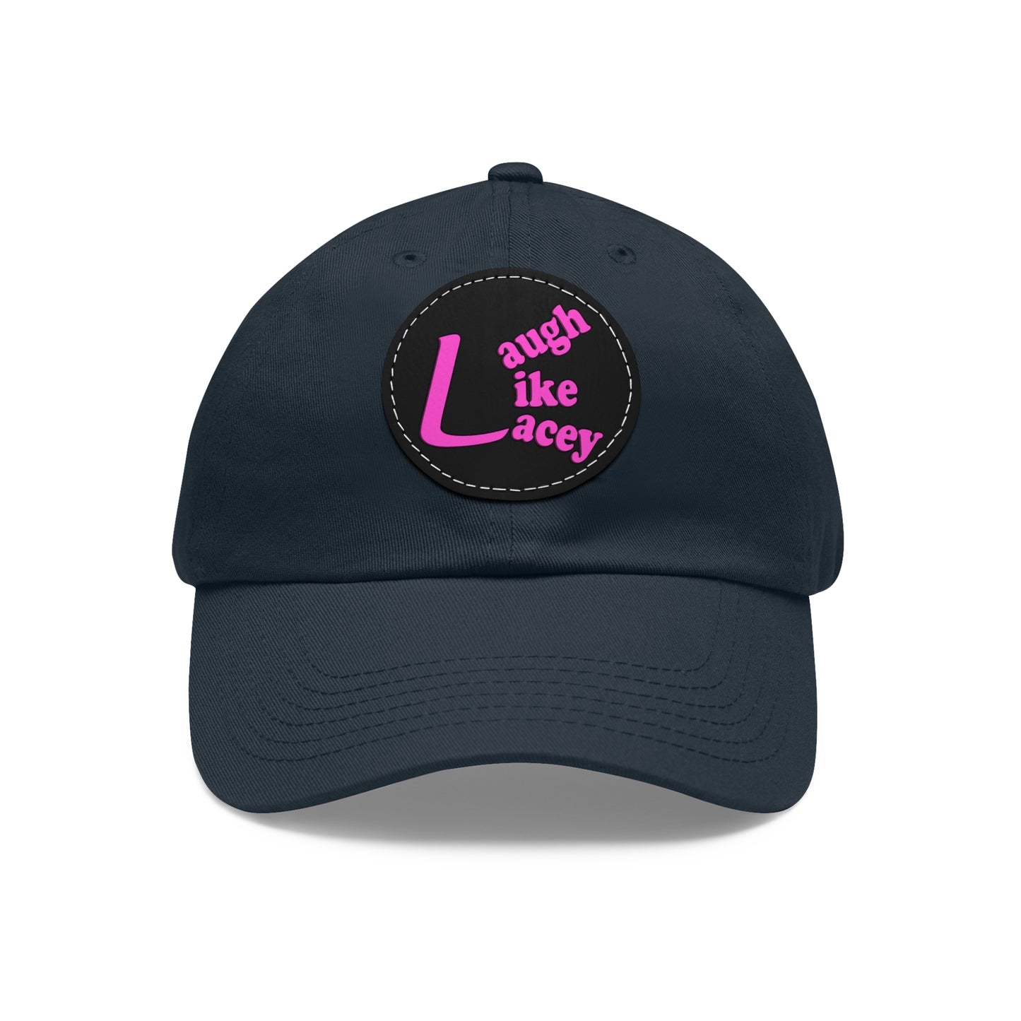 Adult Hat with Leather Patch - Laugh Like Lacey