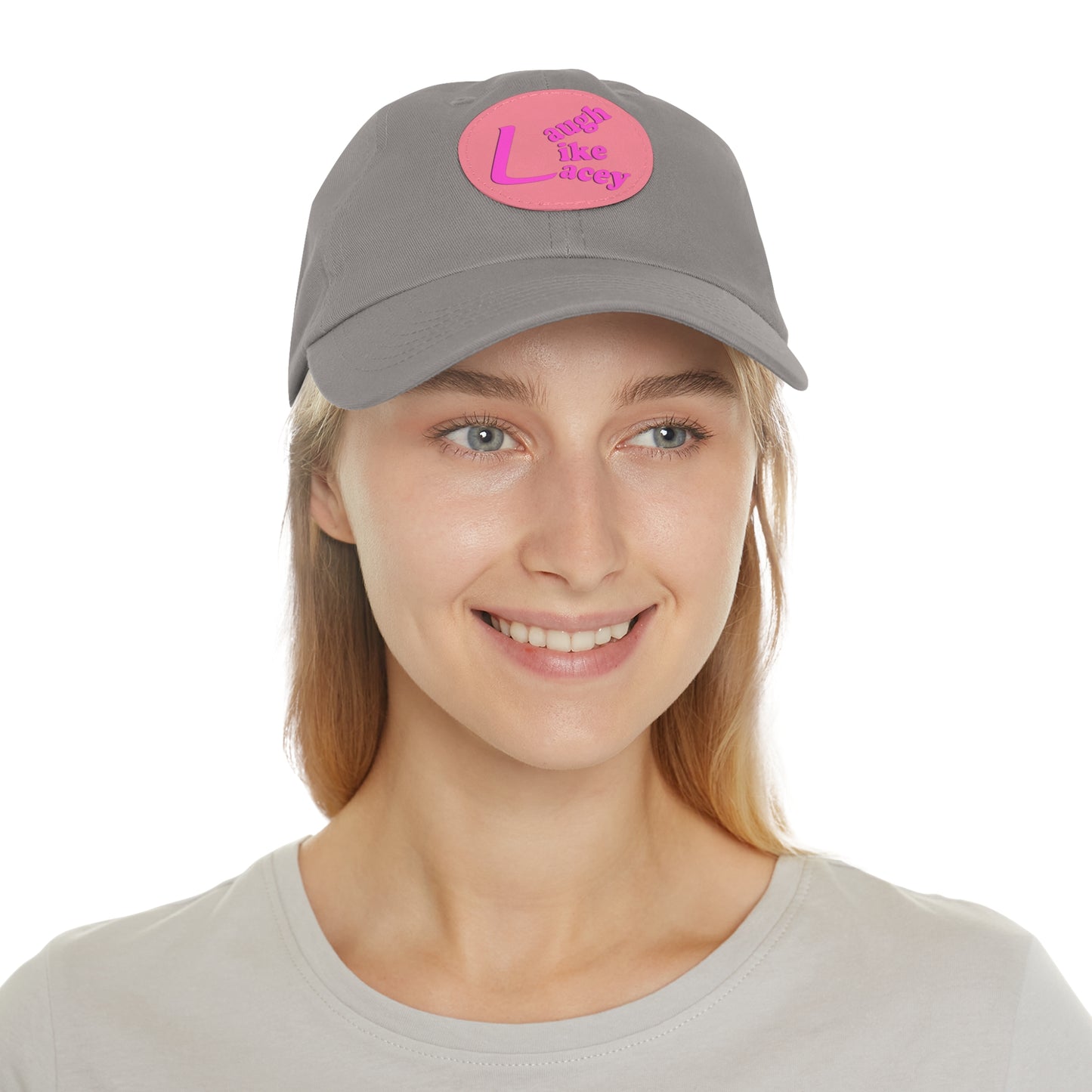 Adult Hat with Leather Patch - Laugh Like Lacey