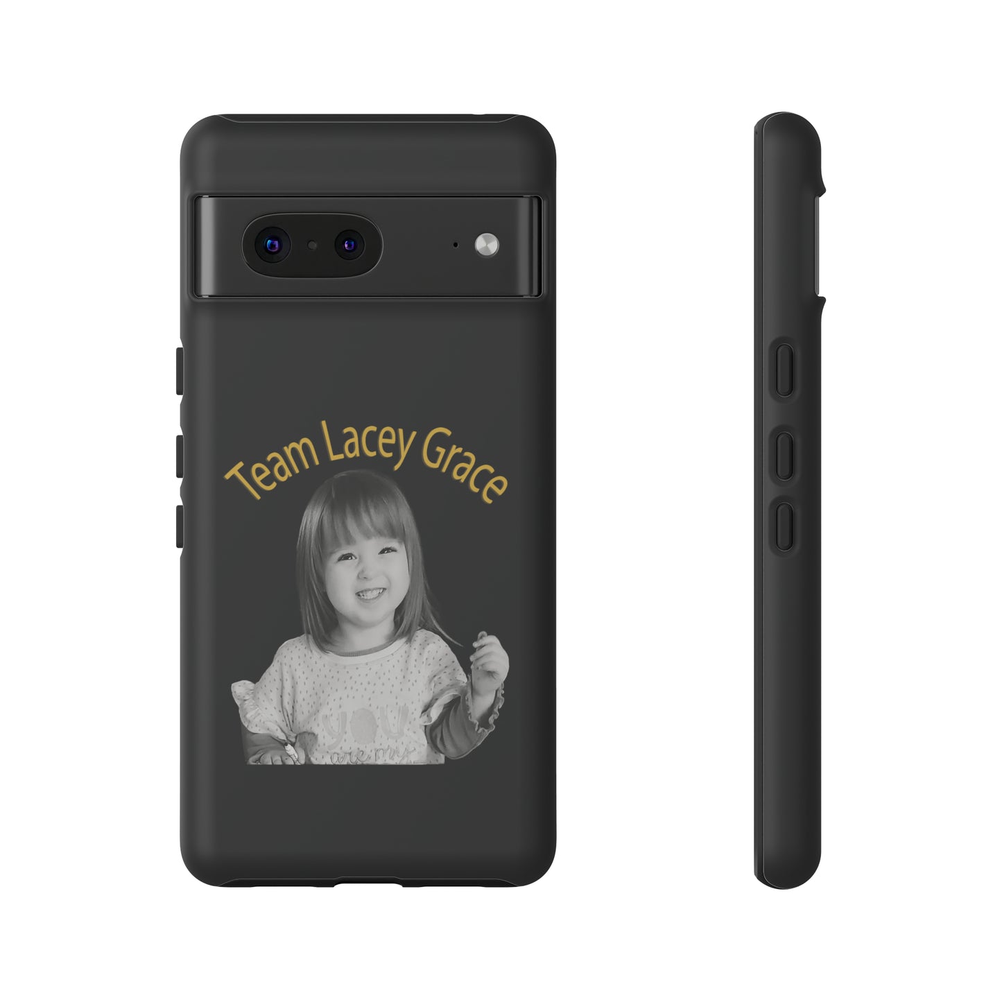 Tough Phone Cases - B&W Lacey