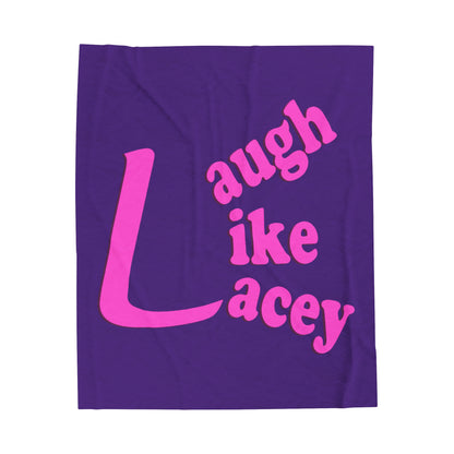 Velveteen Plush Blanket - Laugh Like Lacey