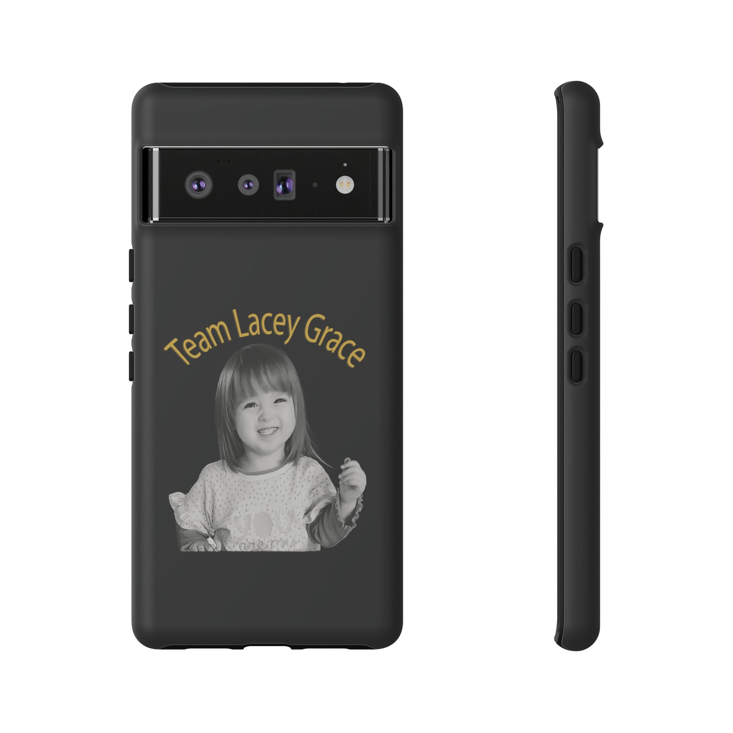 Tough Phone Cases - B&W Lacey