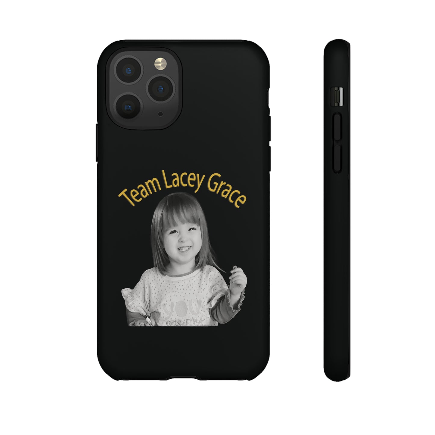 Tough Phone Cases - B&W Lacey