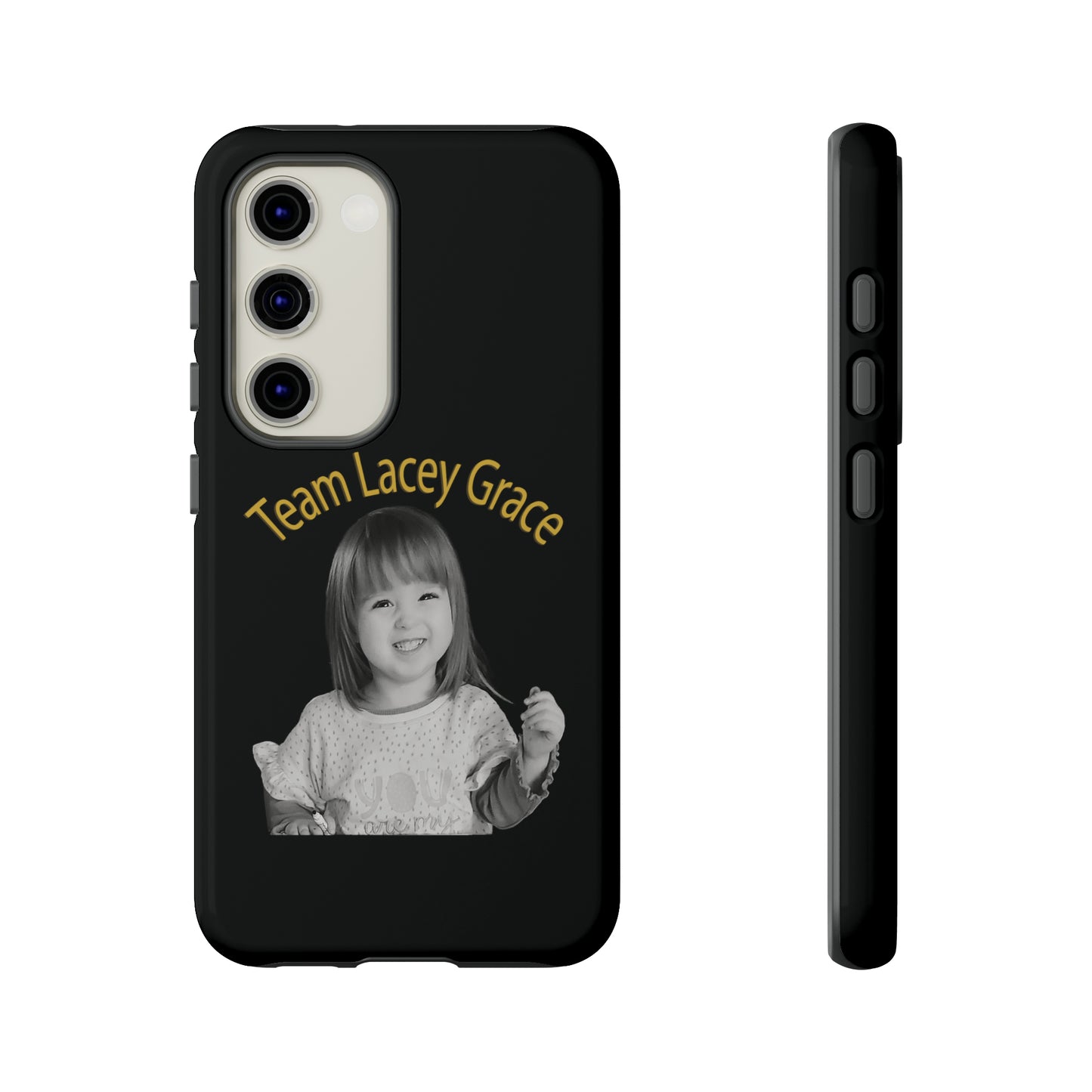 Tough Phone Cases - B&W Lacey