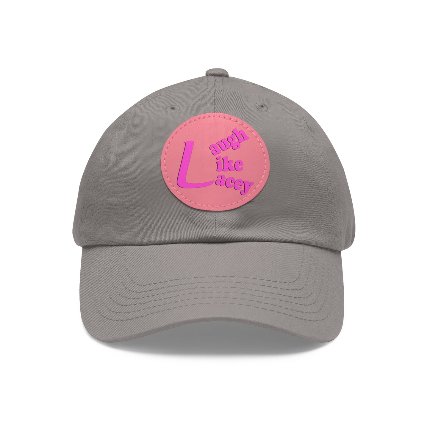 Adult Hat with Leather Patch - Laugh Like Lacey