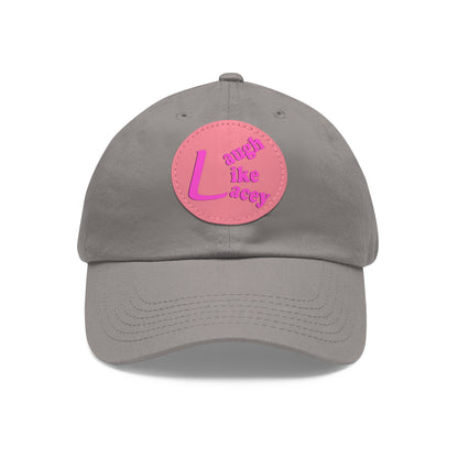 Adult Hat with Leather Patch - Laugh Like Lacey