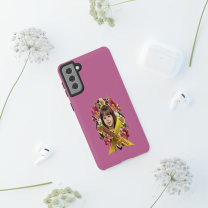 Tough Phone Cases - Lacey w/ Flowers (Pink)