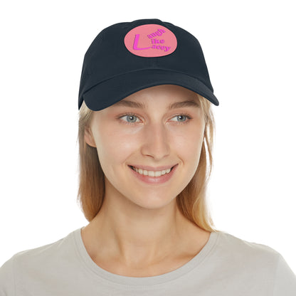 Adult Hat with Leather Patch - Laugh Like Lacey