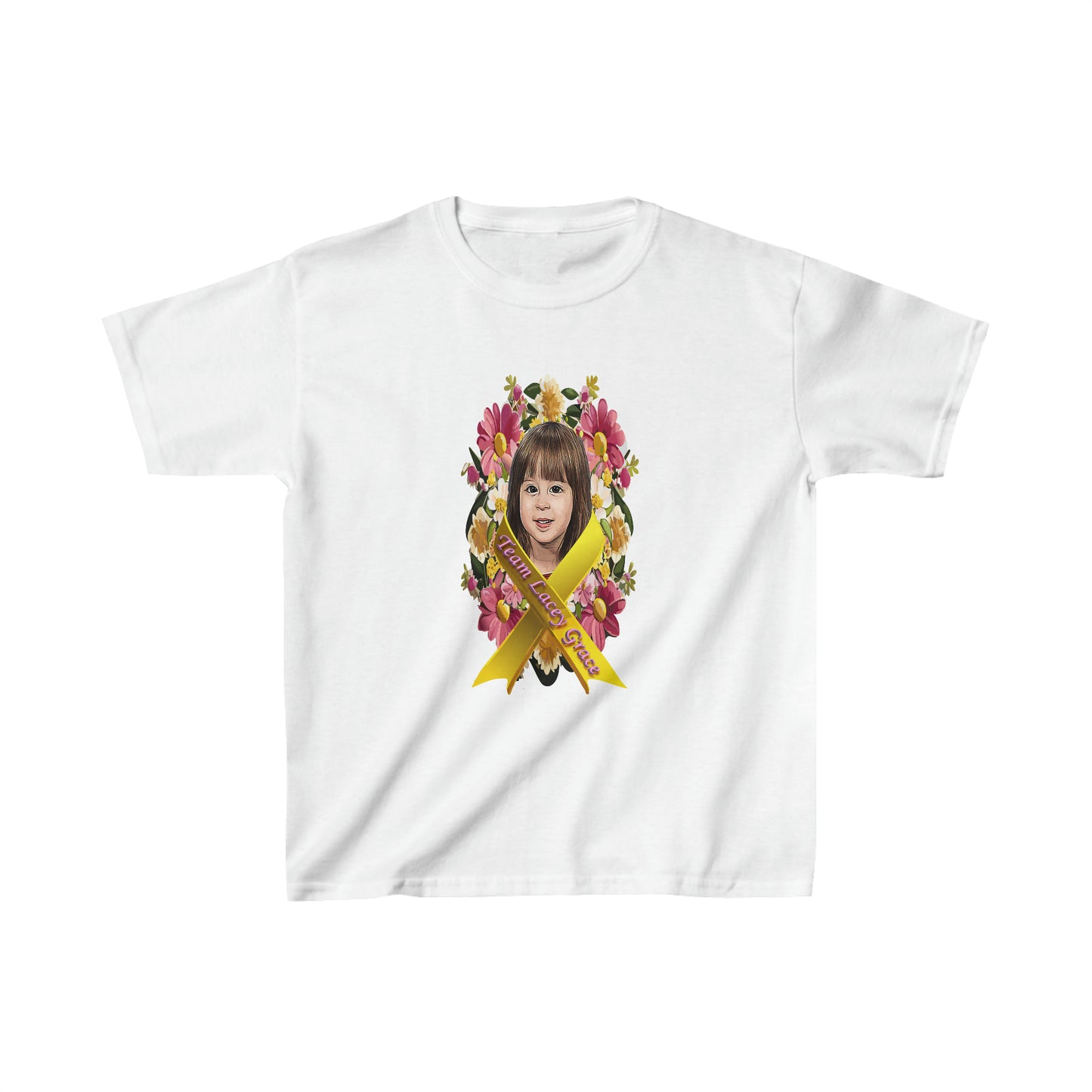 Kids T-Shirt - Lacey w/ Flowers