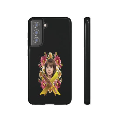 Tough Phone Cases - Lacey w/ Flowers (Black)