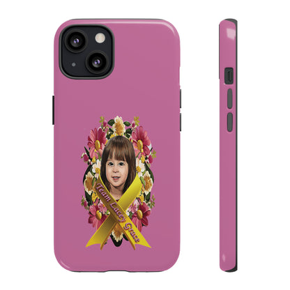 Tough Phone Cases - Lacey w/ Flowers (Pink)