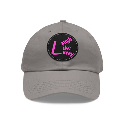 Adult Hat with Leather Patch - Laugh Like Lacey