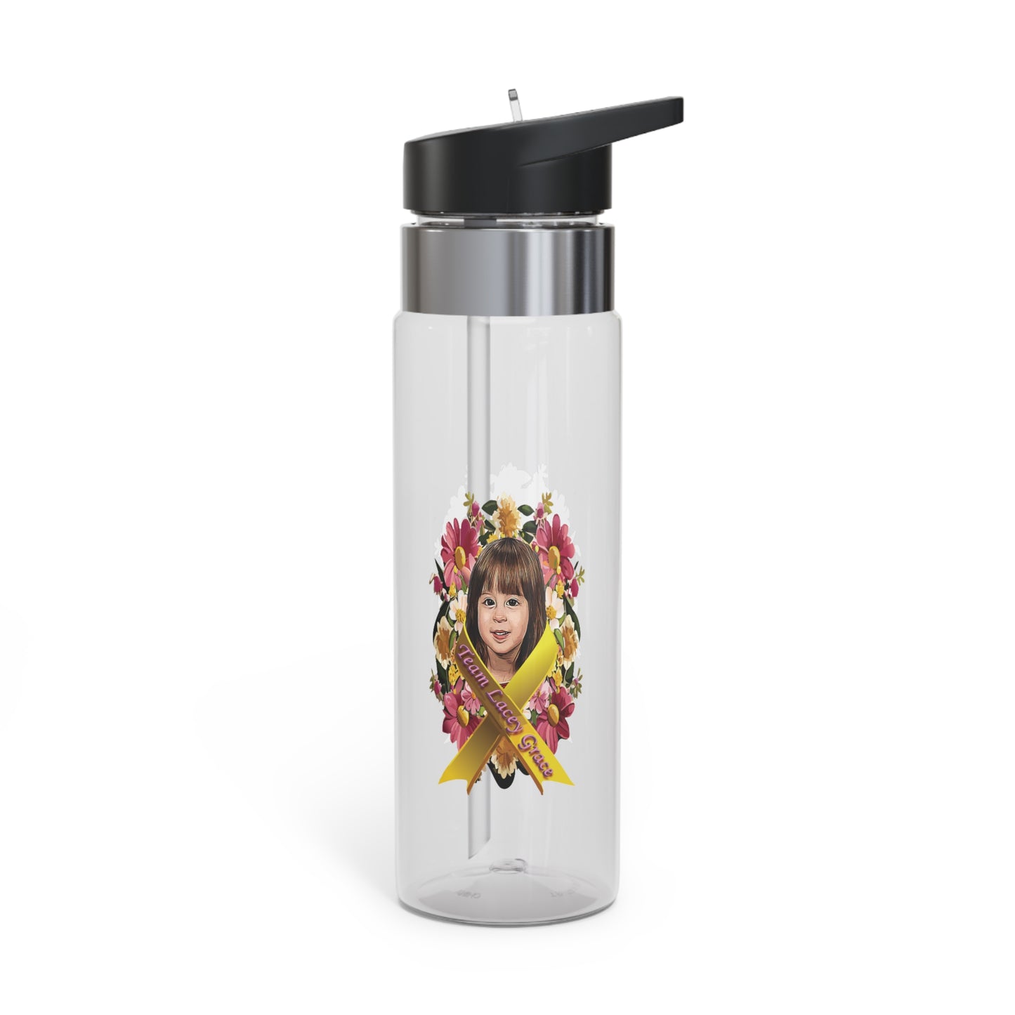 20oz Sport Bottle - Lacey w/ Flowers