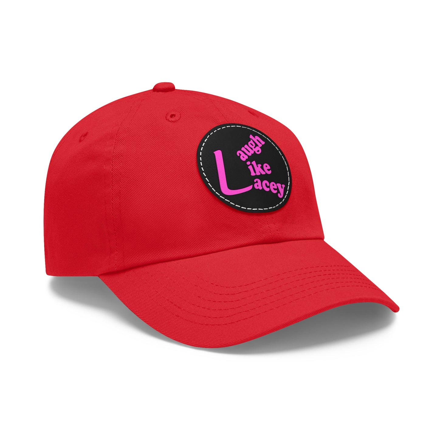 Adult Hat with Leather Patch - Laugh Like Lacey