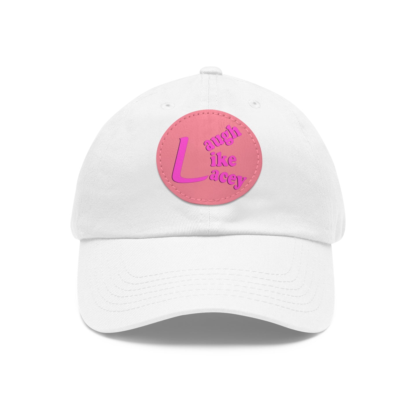 Adult Hat with Leather Patch - Laugh Like Lacey