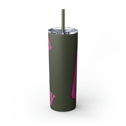 20oz Skinny Tumbler with Straw - Laugh Like Lacey