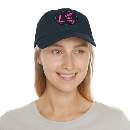 Adult Hat with Leather Patch - Laugh Like Lacey