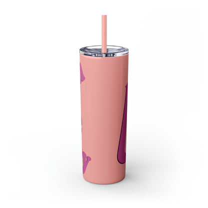 20oz Skinny Tumbler with Straw - Laugh Like Lacey