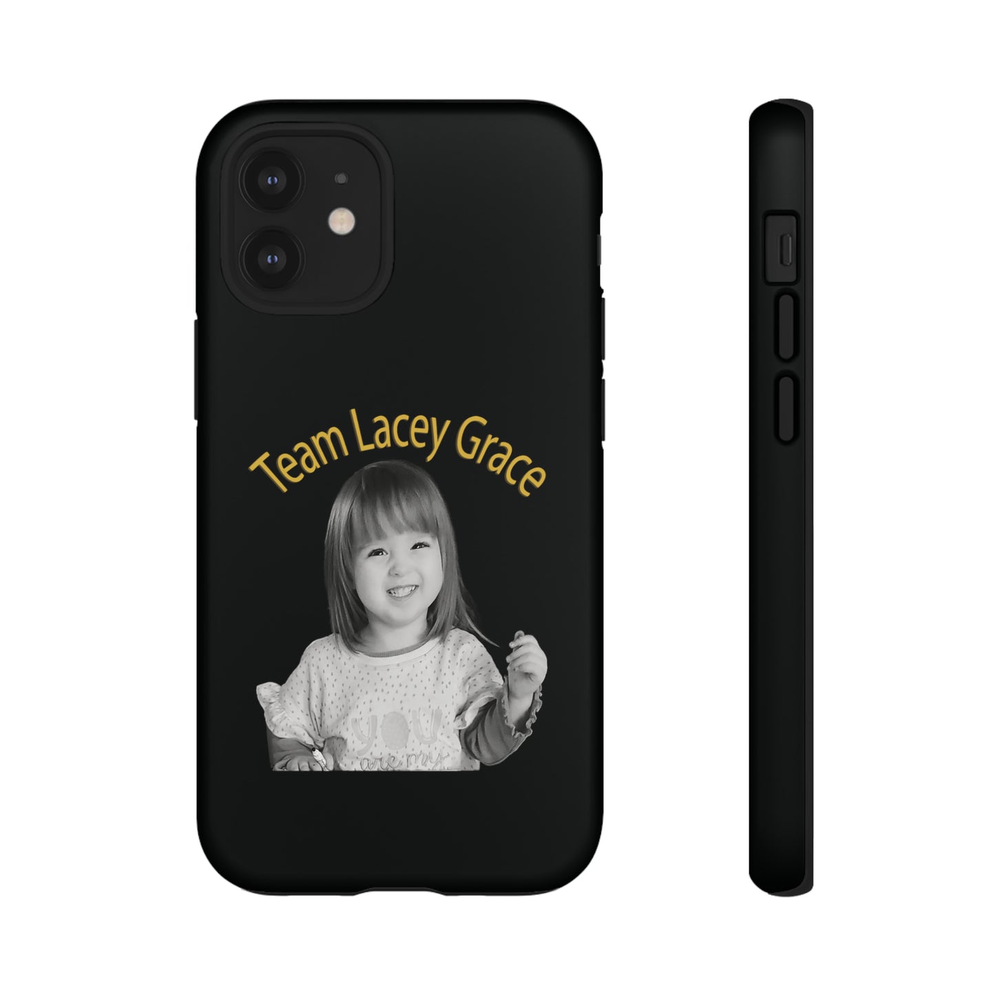 Tough Phone Cases - B&W Lacey