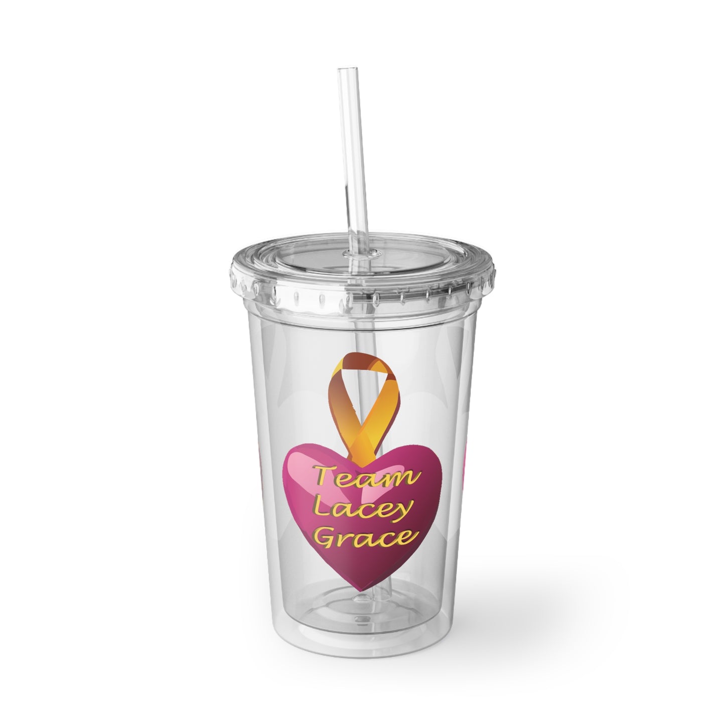 Acrylic Cup - Heart Ornament