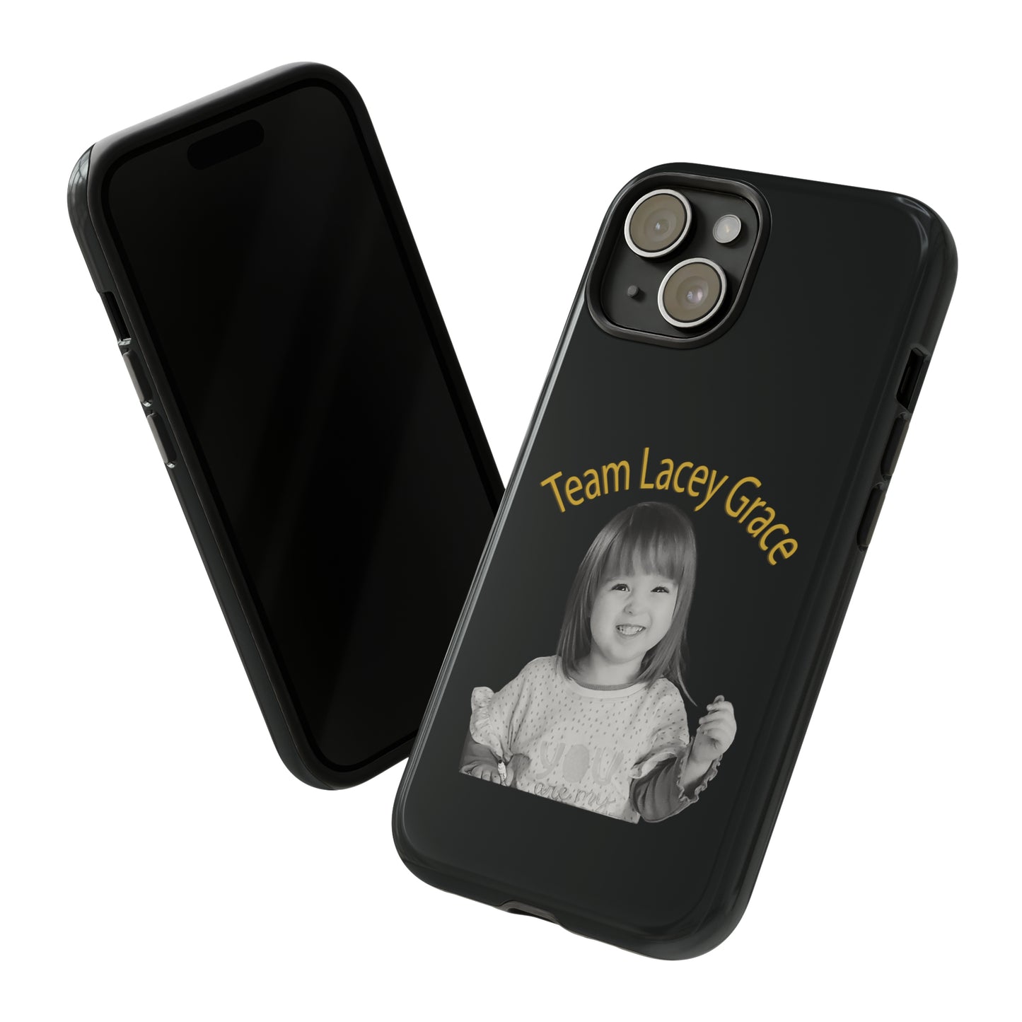 Tough Phone Cases - B&W Lacey