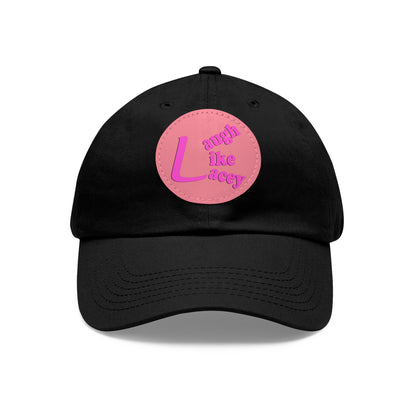 Adult Hat with Leather Patch - Laugh Like Lacey