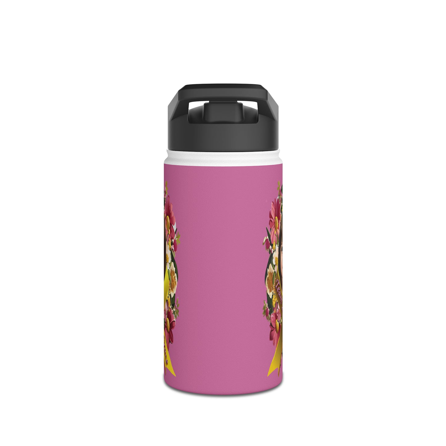 Stainless Steel Water Bottle - Lacey w/ Flowers