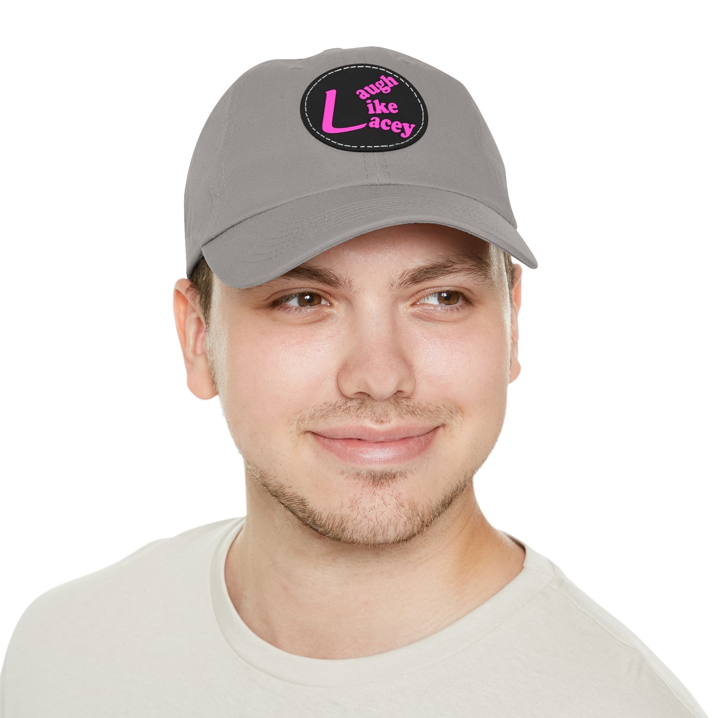 Adult Hat with Leather Patch - Laugh Like Lacey