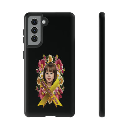 Tough Phone Cases - Lacey w/ Flowers (Black)