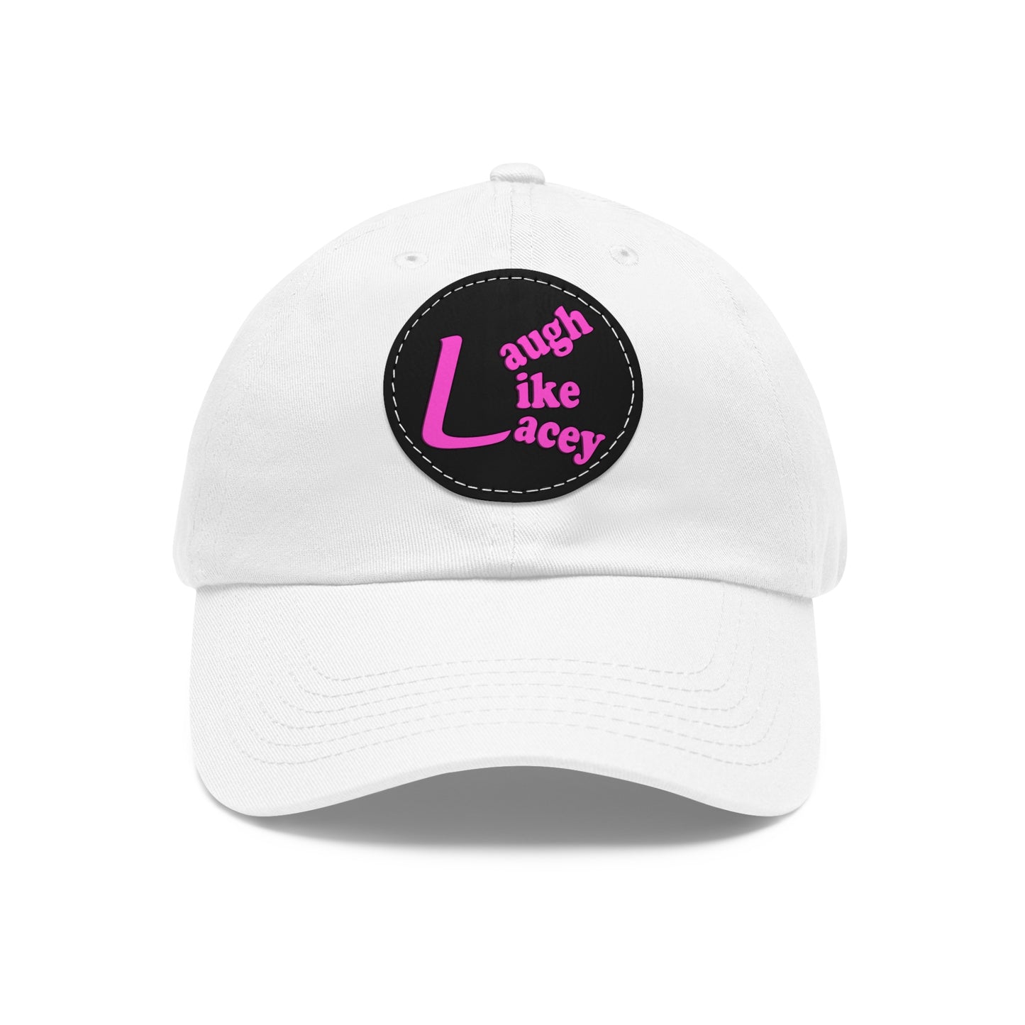 Adult Hat with Leather Patch - Laugh Like Lacey