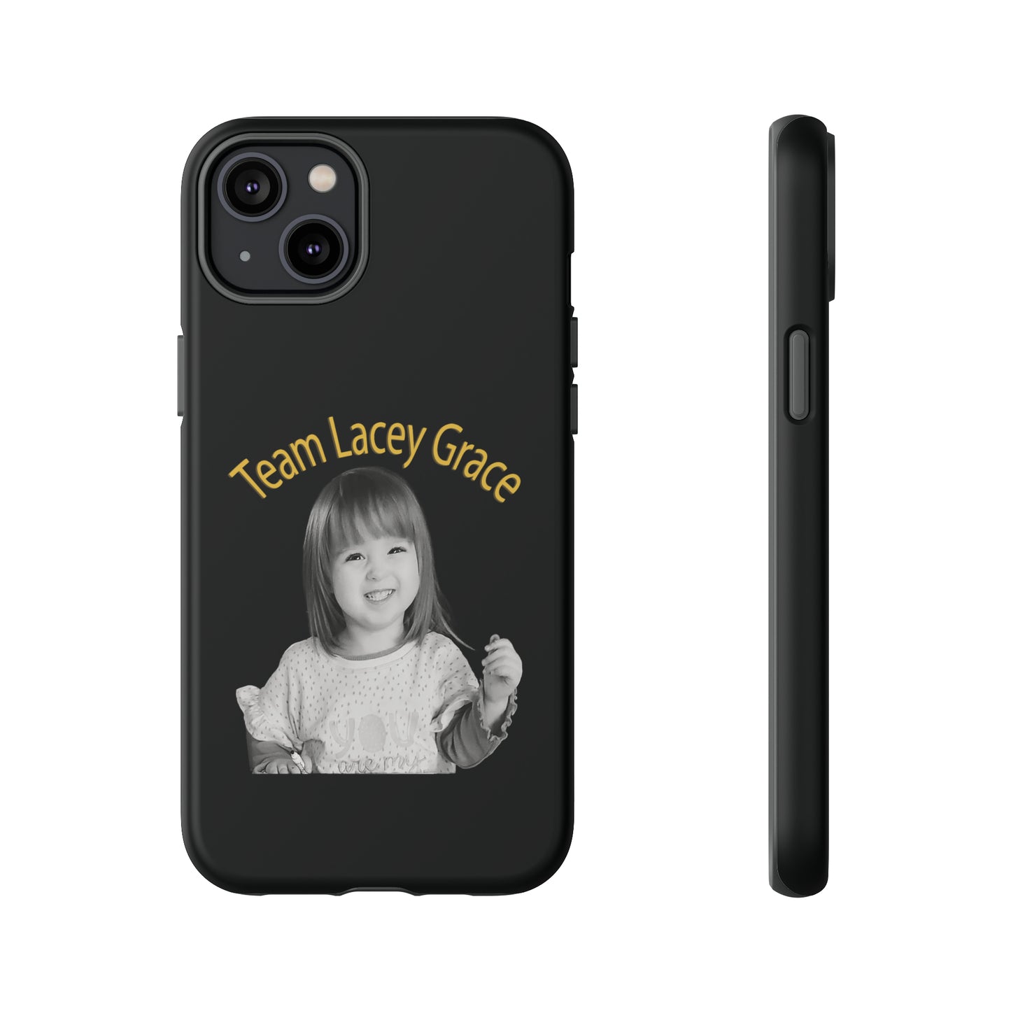 Tough Phone Cases - B&W Lacey