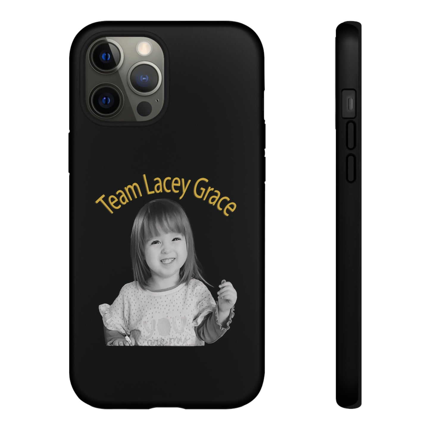 Tough Phone Cases - B&W Lacey