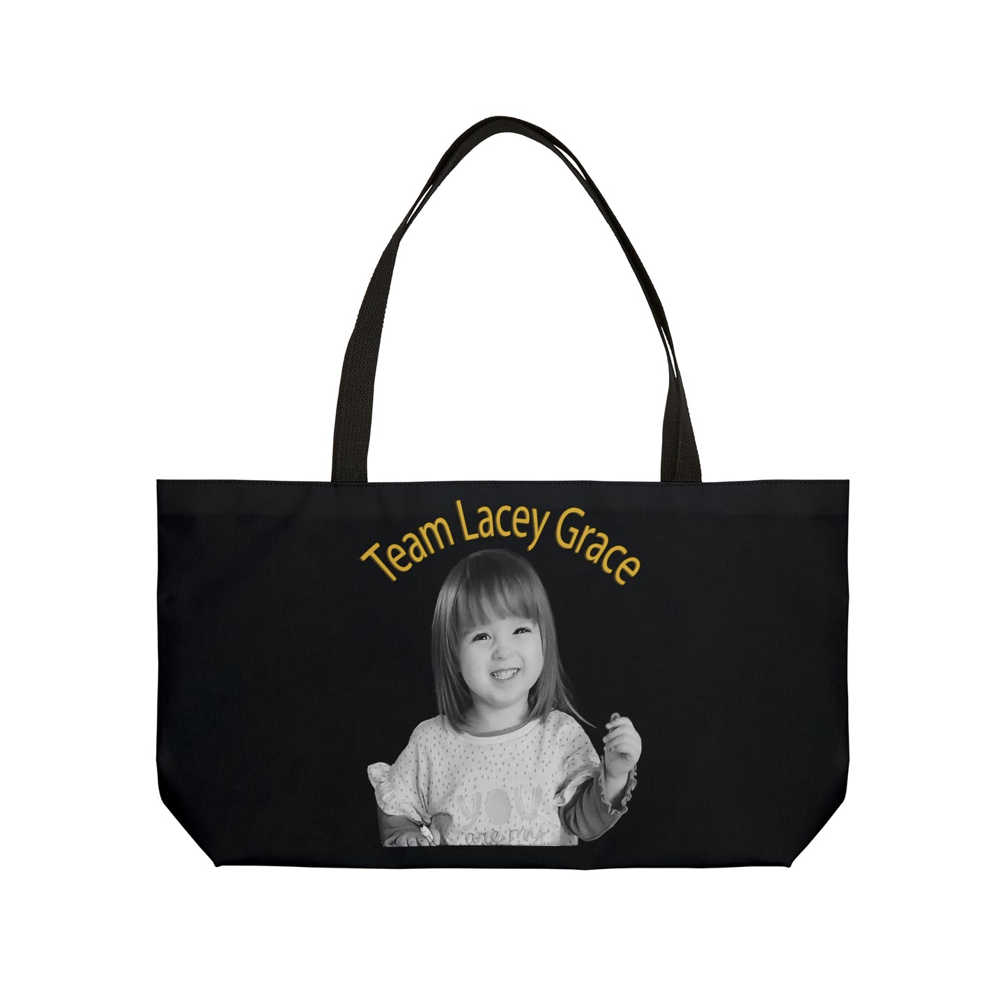 Weekender Tote Bag - B&W Lacey