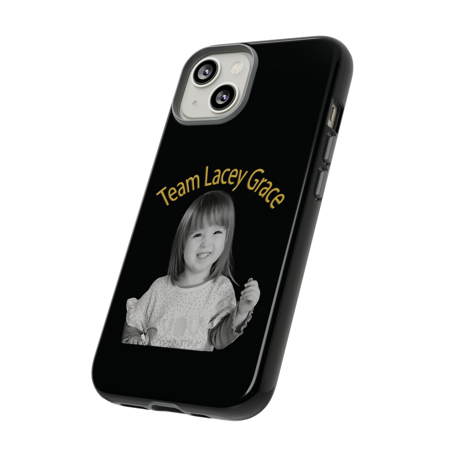 Tough Phone Cases - B&W Lacey