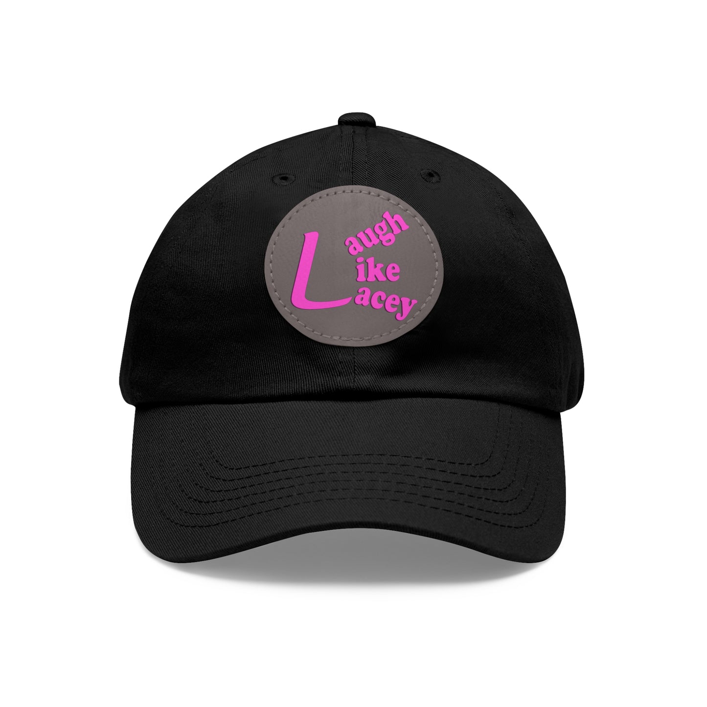 Adult Hat with Leather Patch - Laugh Like Lacey