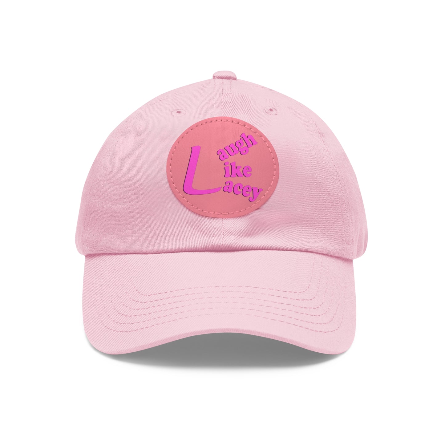 Adult Hat with Leather Patch - Laugh Like Lacey