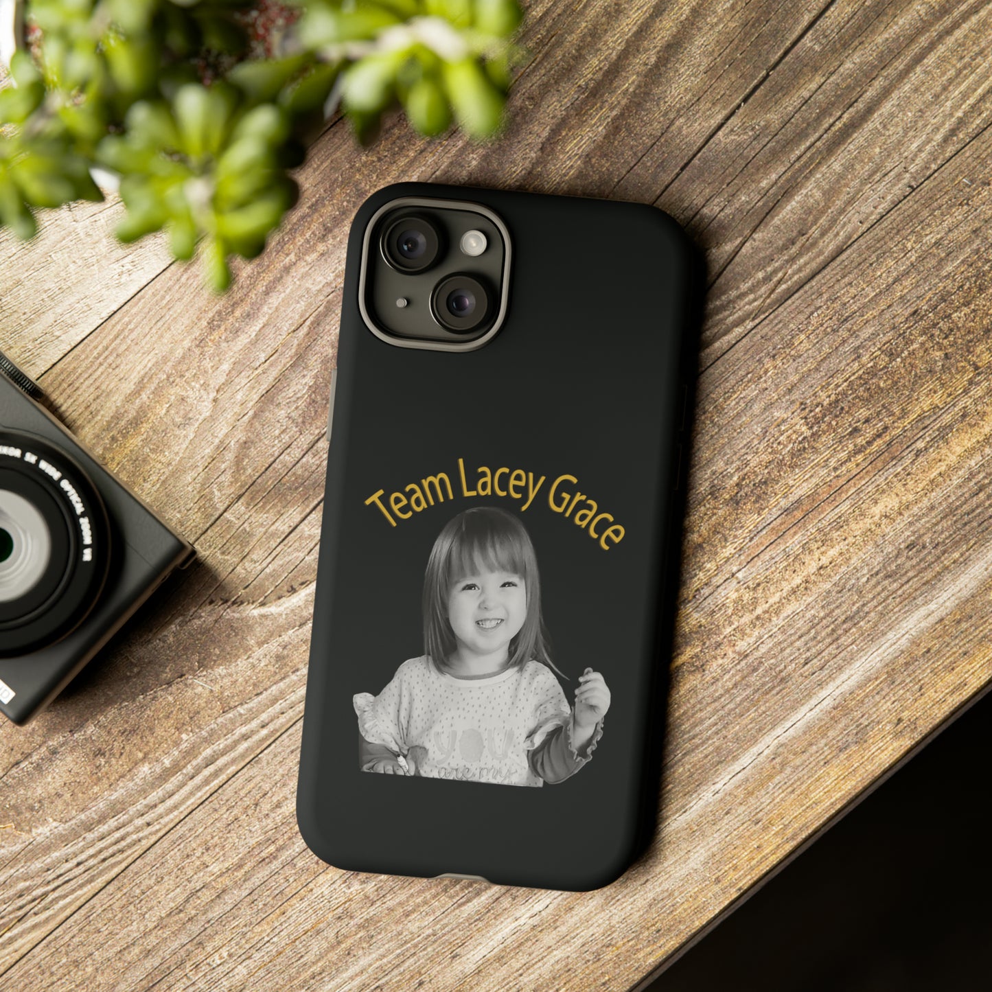 Tough Phone Cases - B&W Lacey