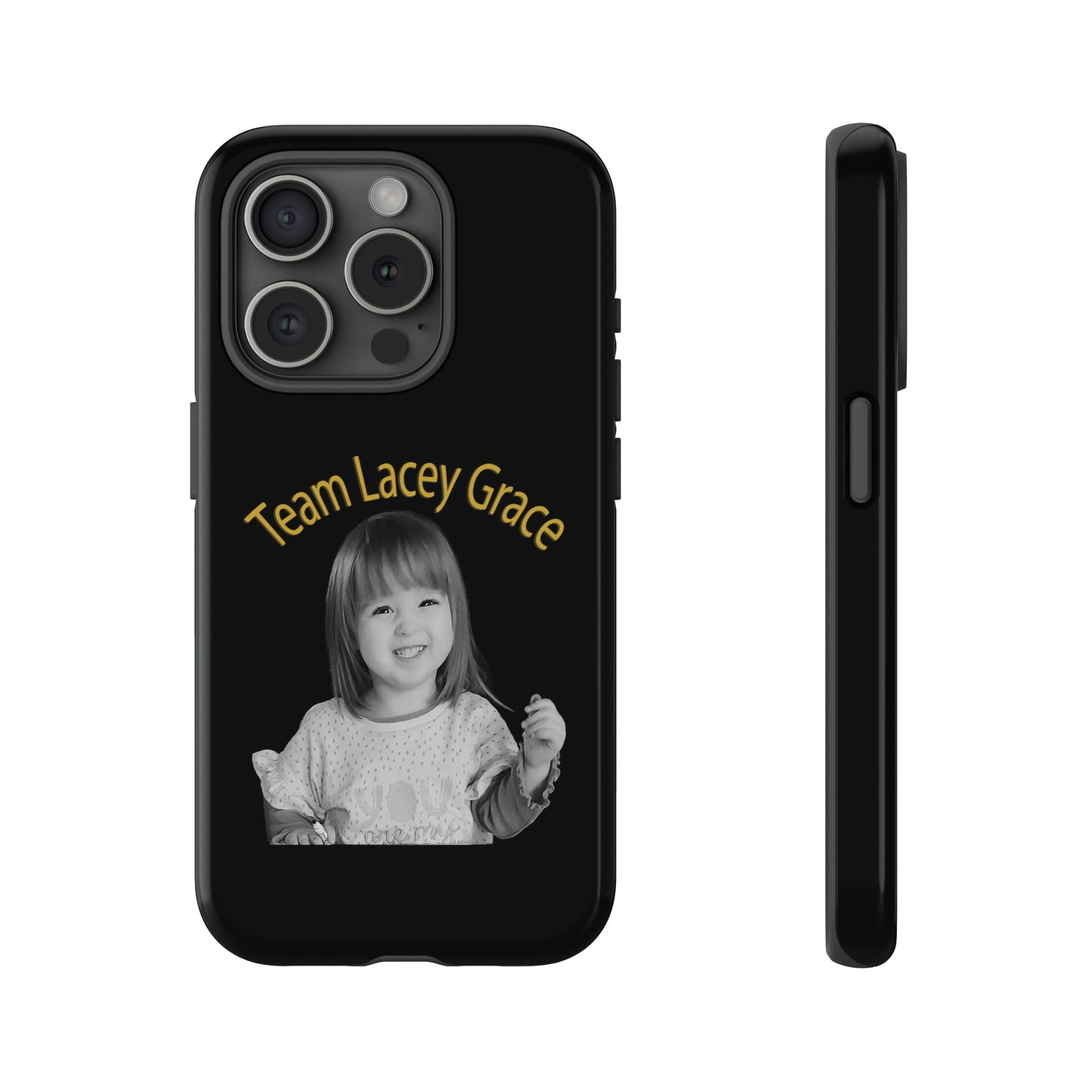 Tough Phone Cases - B&W Lacey