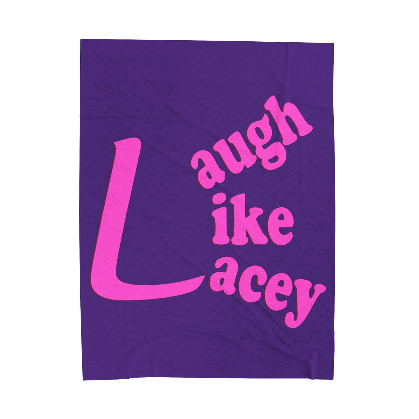 Velveteen Plush Blanket - Laugh Like Lacey