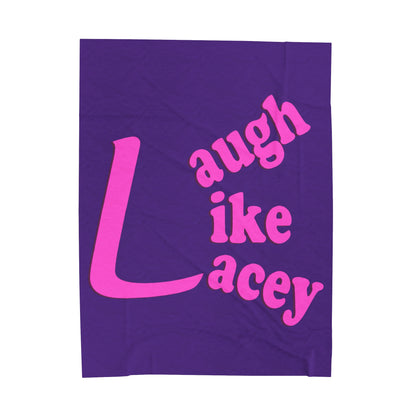 Velveteen Plush Blanket - Laugh Like Lacey