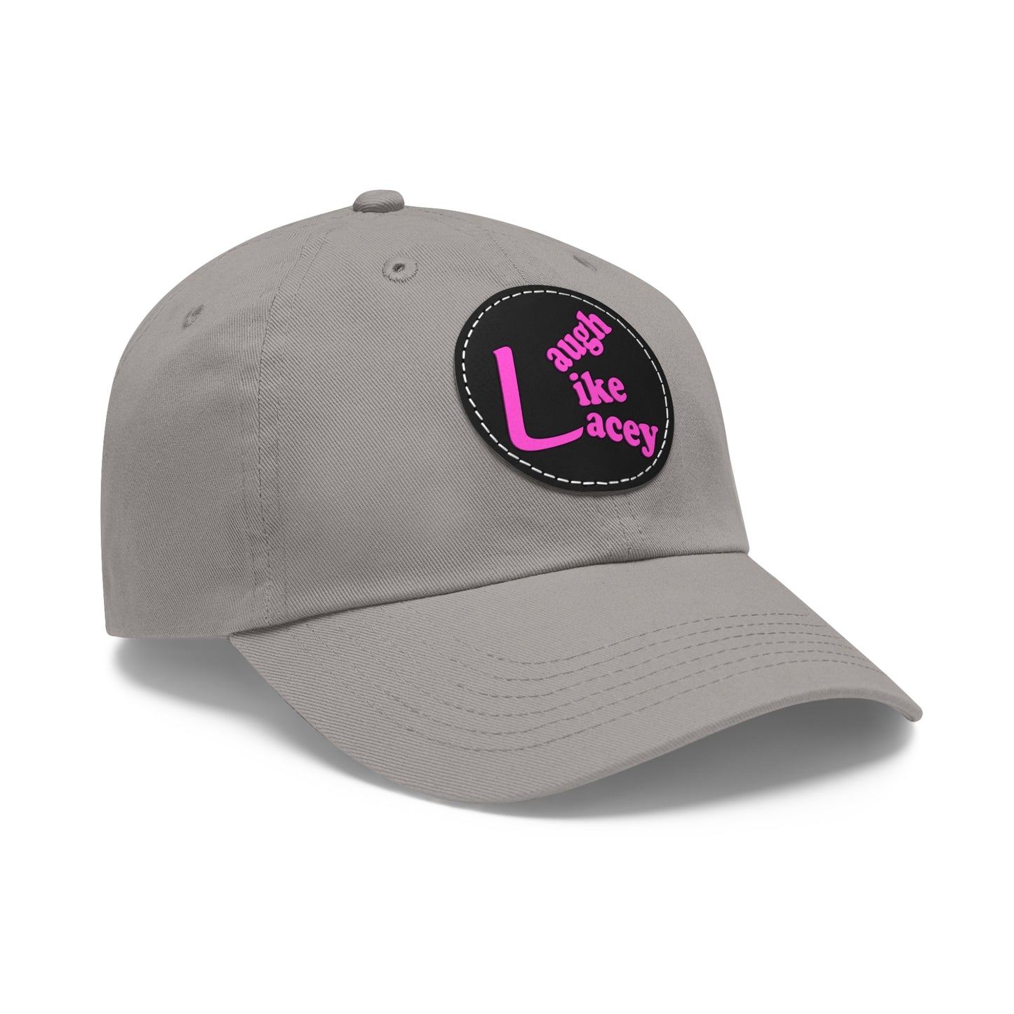 Adult Hat with Leather Patch - Laugh Like Lacey