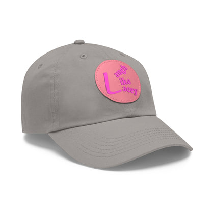 Adult Hat with Leather Patch - Laugh Like Lacey