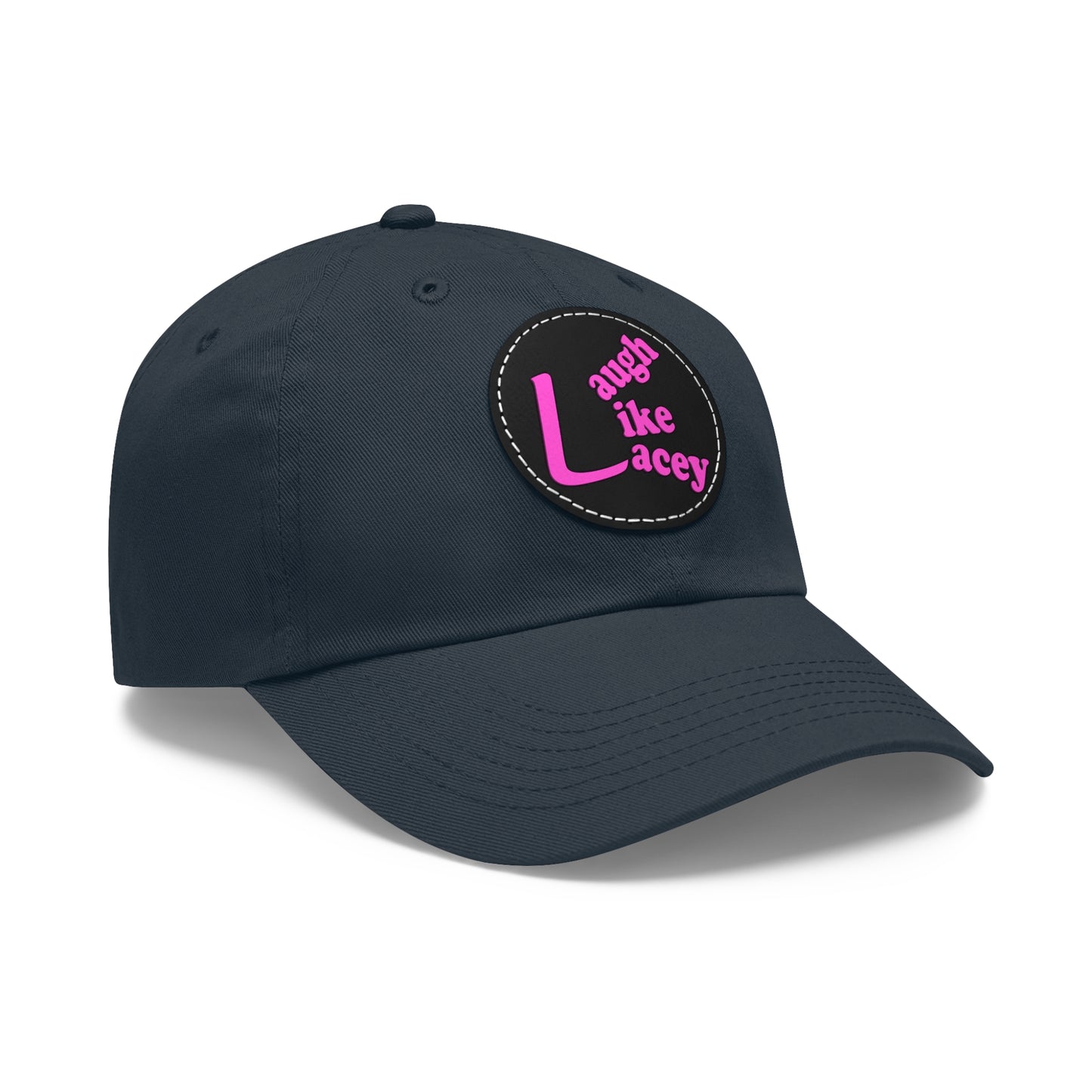 Adult Hat with Leather Patch - Laugh Like Lacey