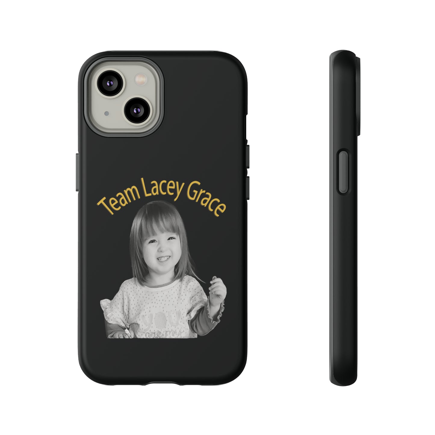 Tough Phone Cases - B&W Lacey