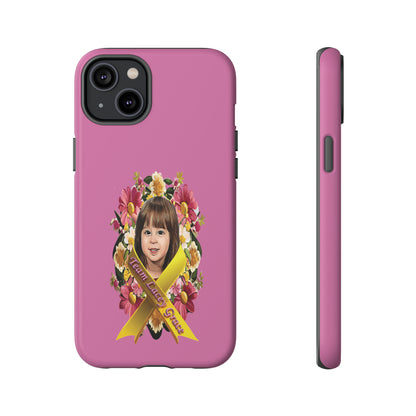 Tough Phone Cases - Lacey w/ Flowers (Pink)