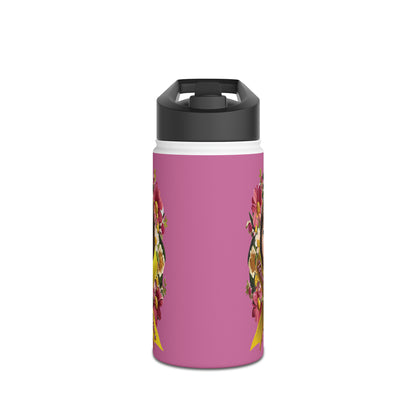 Stainless Steel Water Bottle - Lacey w/ Flowers