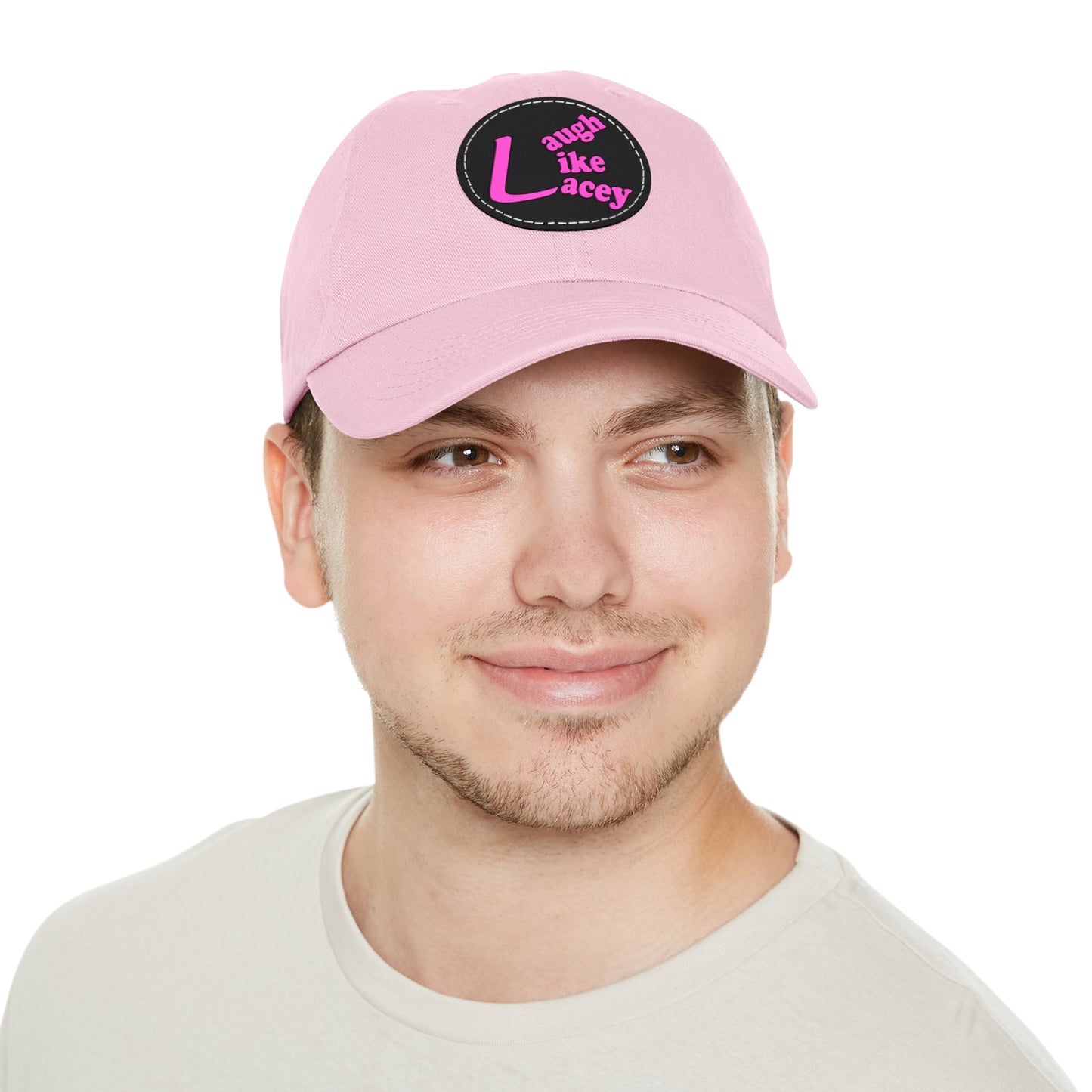 Adult Hat with Leather Patch - Laugh Like Lacey